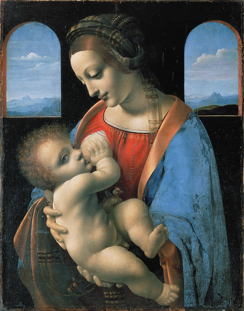Леонардо да Винчи. Мадонна Литта. Середина 1490-х годов 