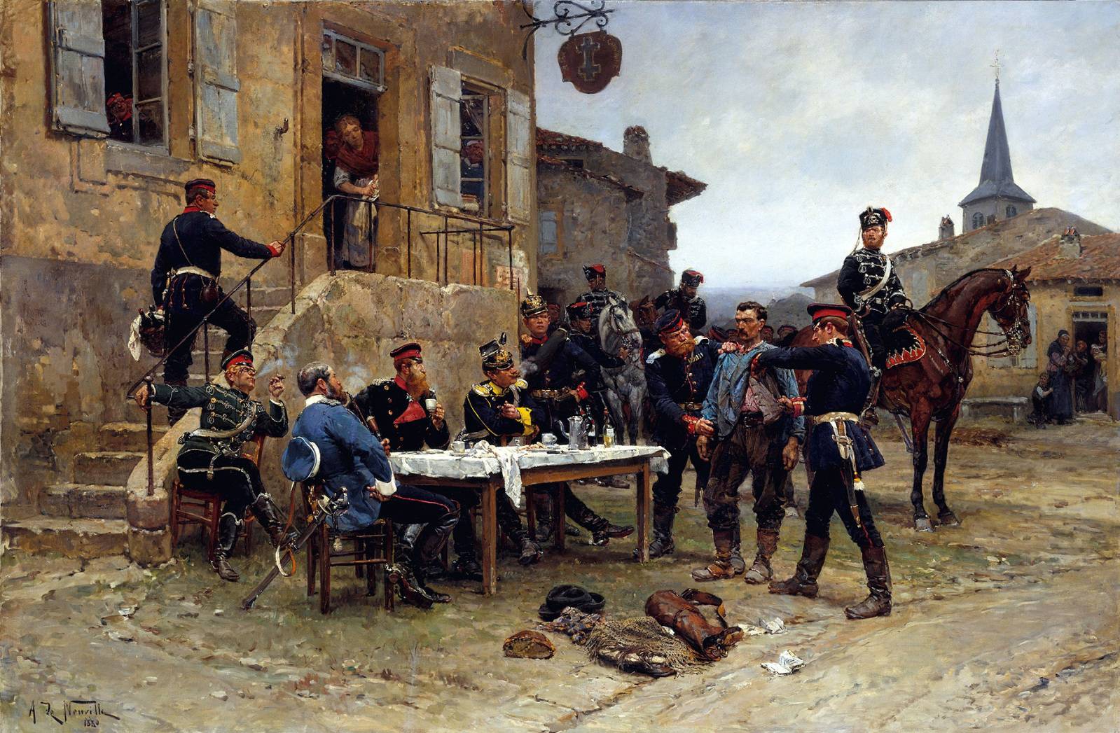 Альфонс де Невиль. Шпион. 1880