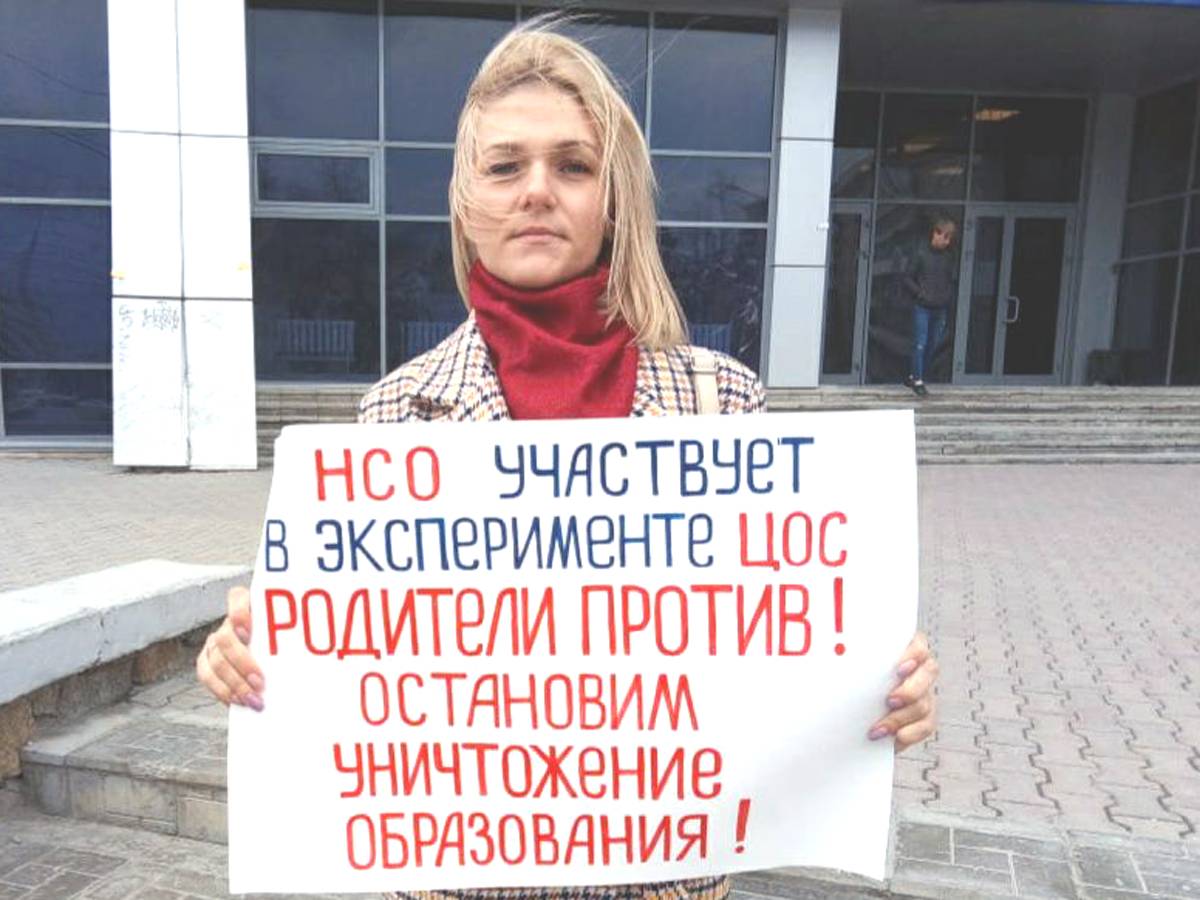 г. Новосибирск, Одиночный пикет против цифровизации образования
