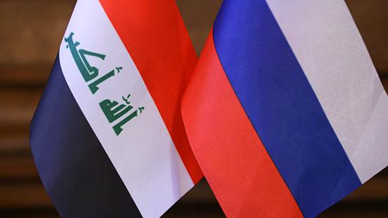 Флаги Ирака и России