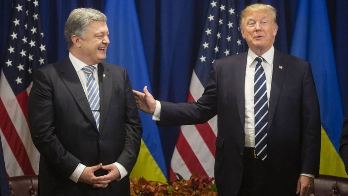 Петр Порошенко и Дональд Трамп