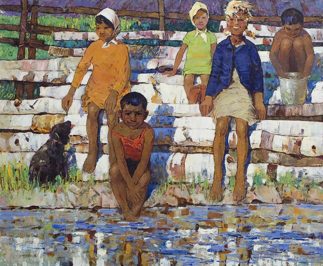 Михаил Юрлов. Дети. 1966