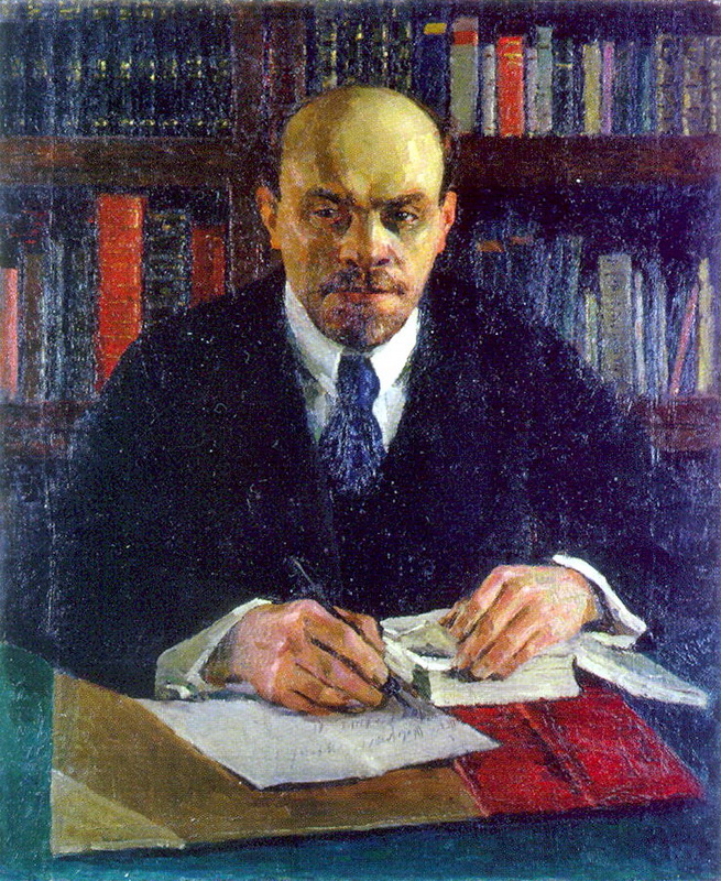 Игорь Грабарь. Ленин в рабочем кабинете в Кремле. 1933