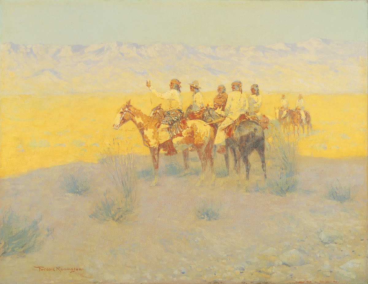 Фредерик Ремингтон. Вечер в пустыне. Навахо. 1905