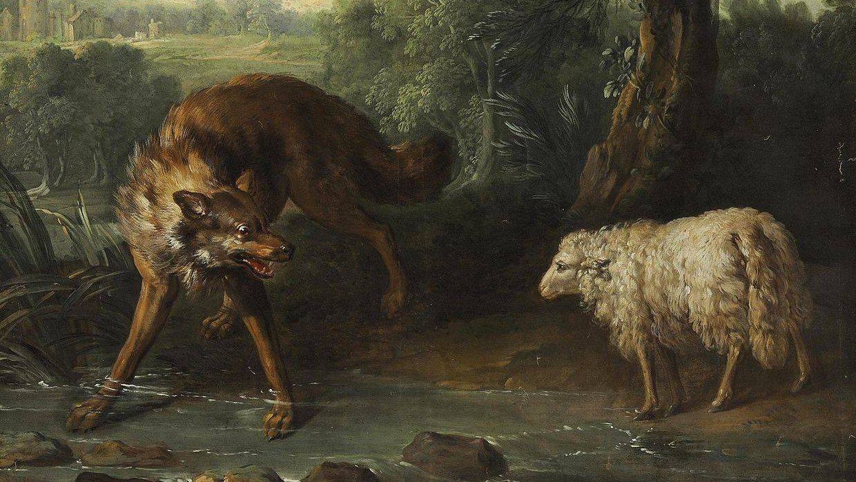 Жана-Батиста Удри. Волк и ягненок. 18 век