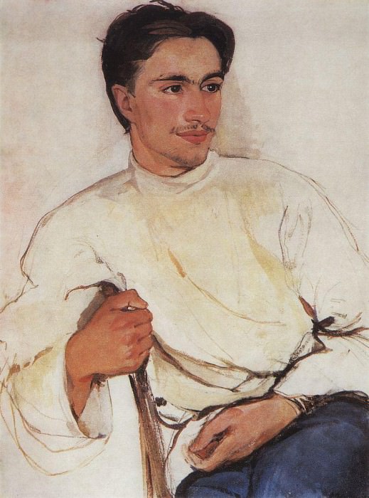 З. Е. Серебрякова. Портрет студента. 1909