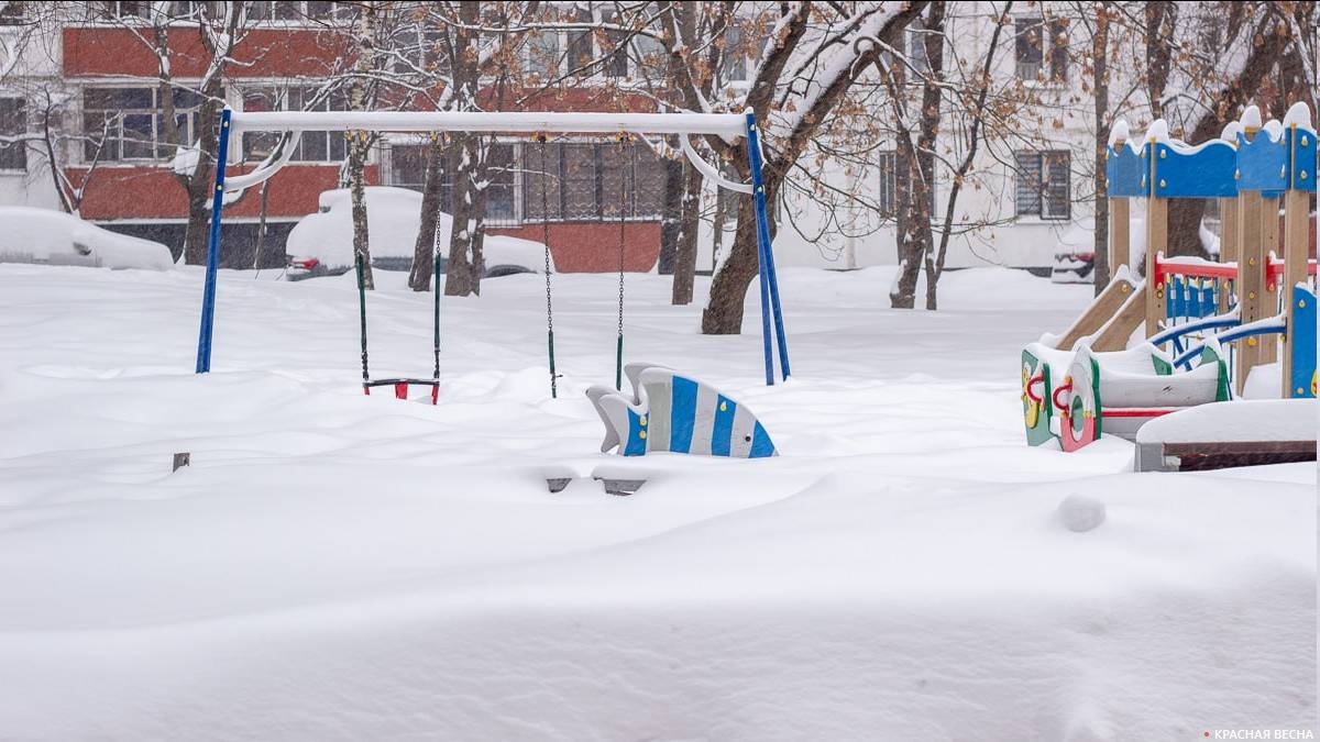 Москва после снегопада