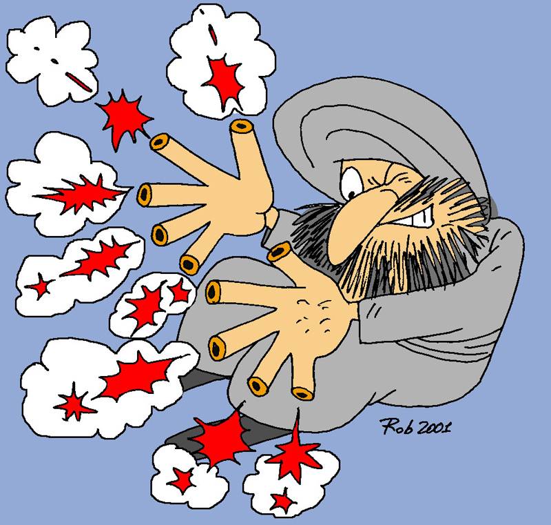 Карикатура. Террорист