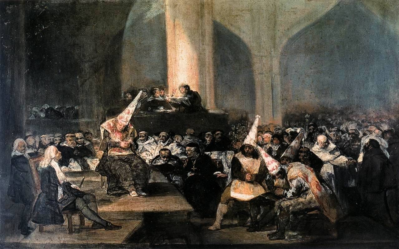 Франсиско де Гойя. Трибунал инквизиции. 1819