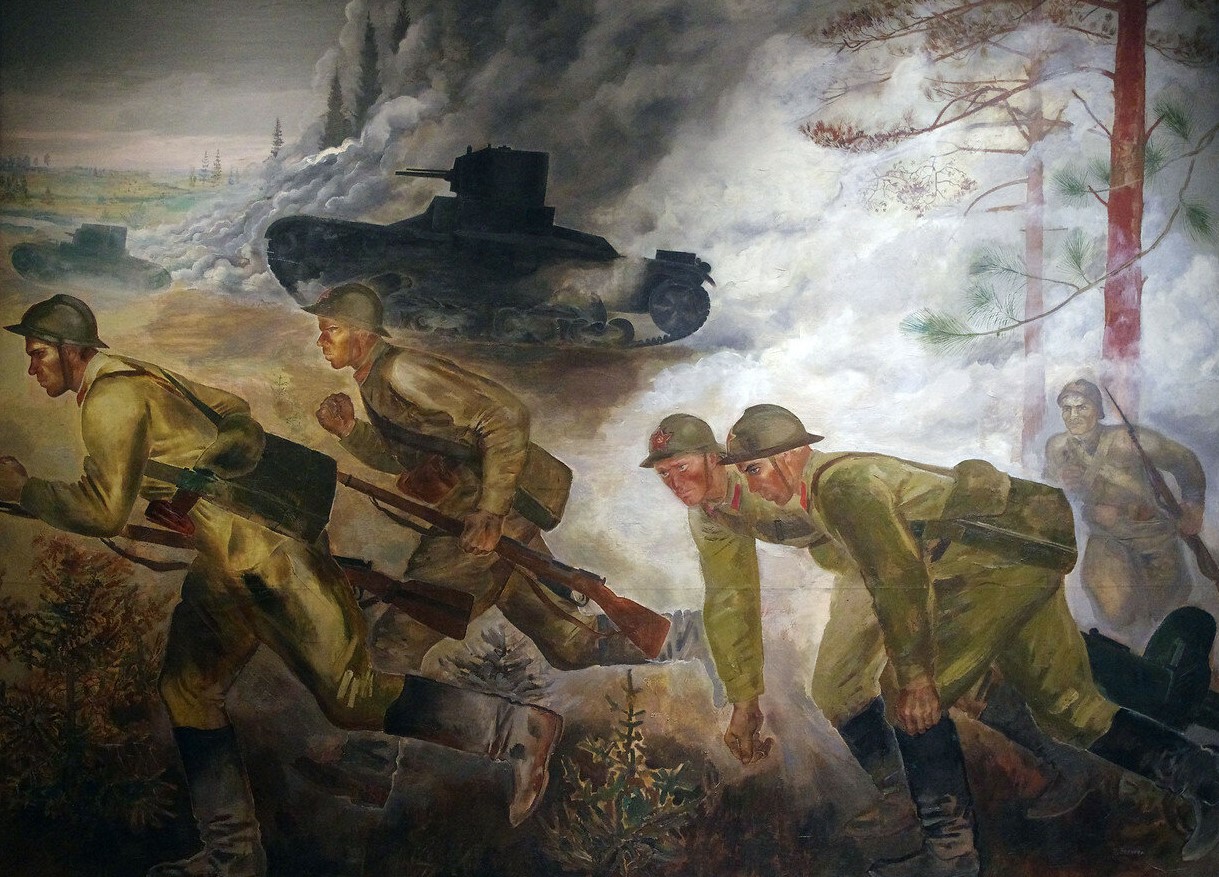 Екатерина Зернова. Наступление танков. 1933