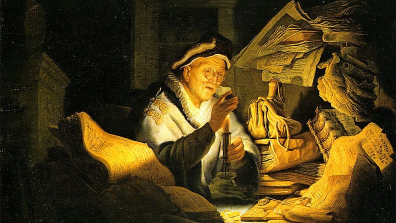 Рембрандт. Притча о богаче. 1627
