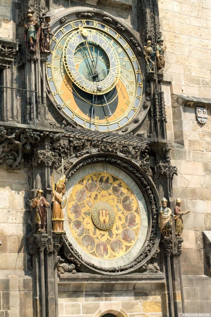 Астрономические часы Орлой в Праге. Чехия