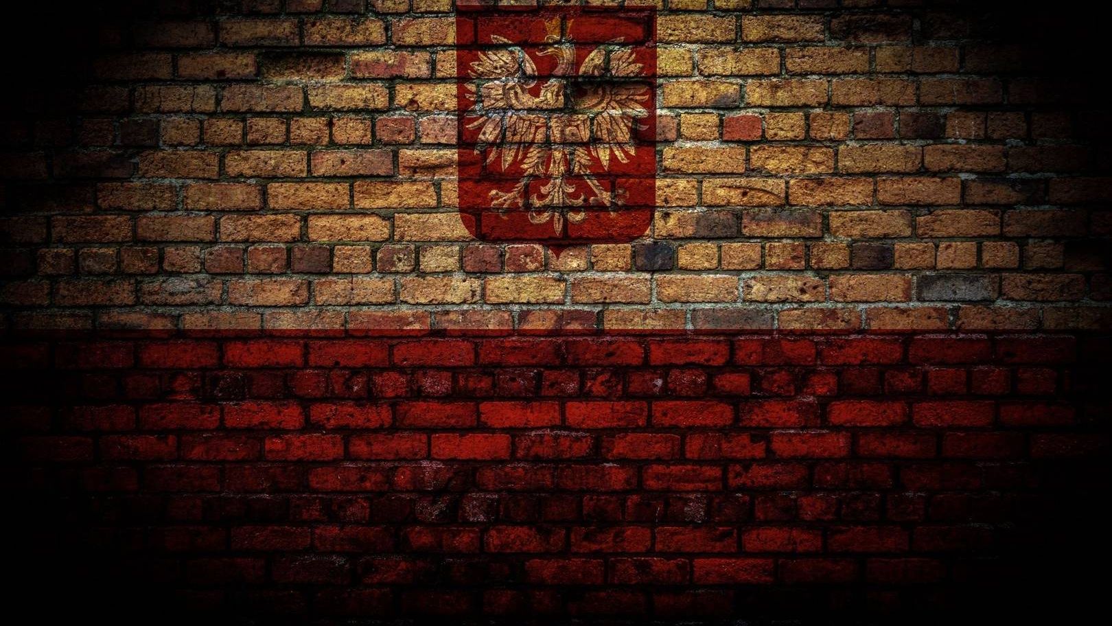 Польша флаг Бесплатная фотография