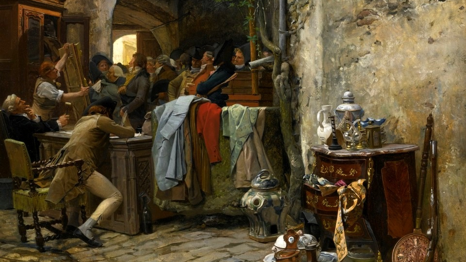 Жан Жорж Вибер. Распродажа мебели. 1870