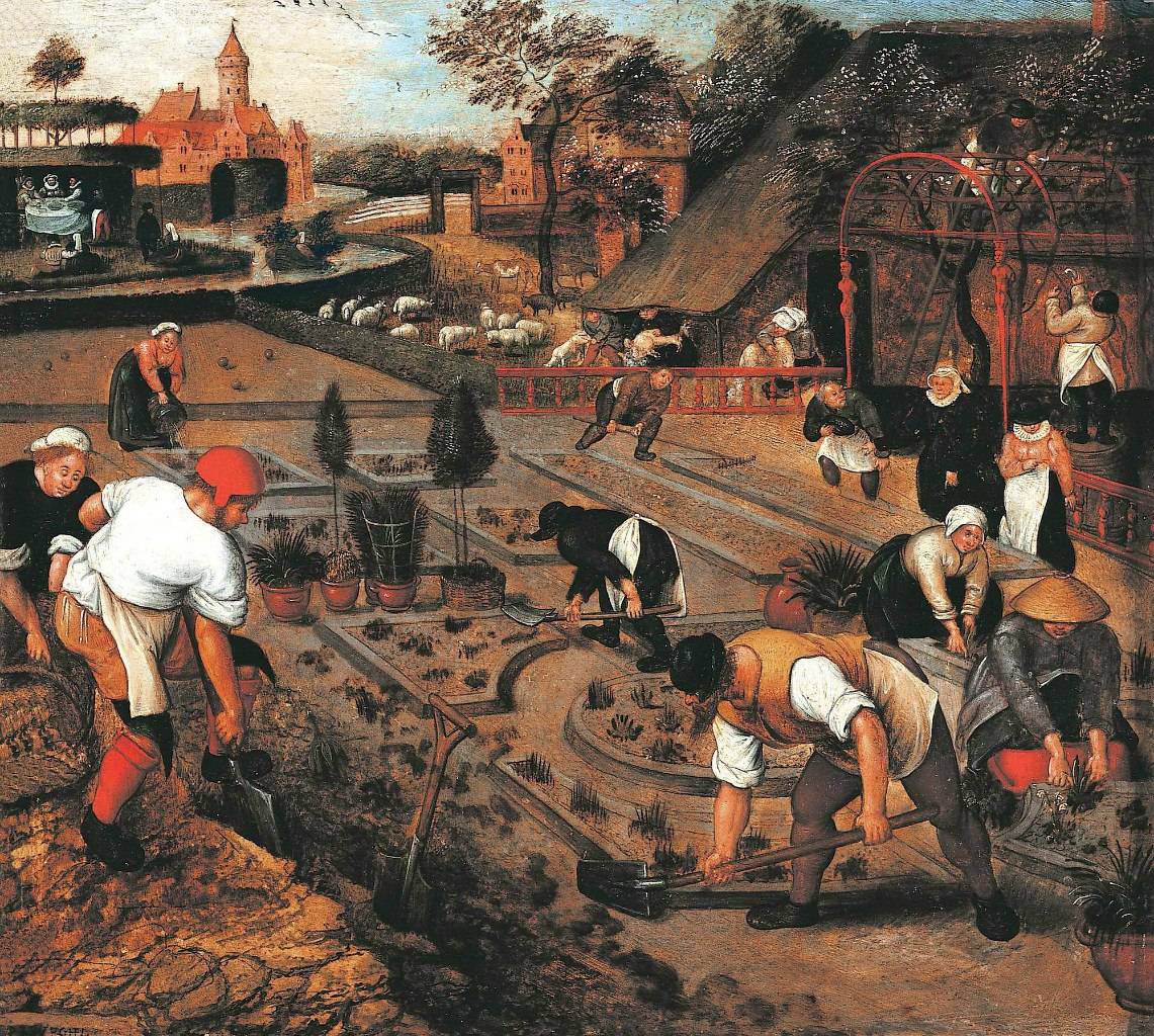Питер Брейгель Младший. Весна, работа в саду (1600-1605)