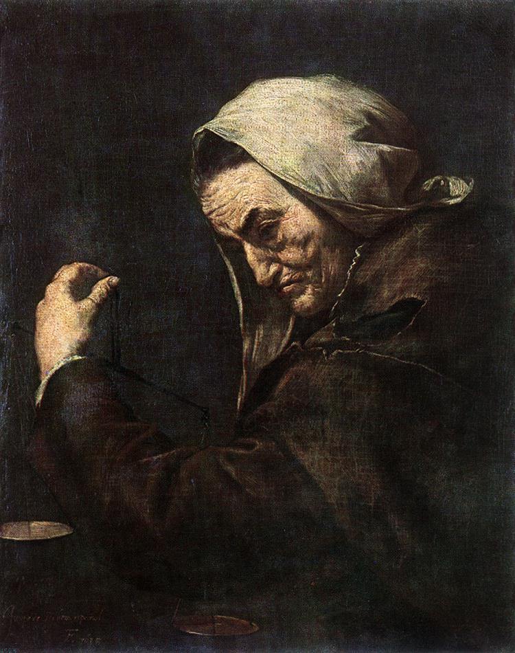 Хосе де Рибера. Старый ростовщик. 1638