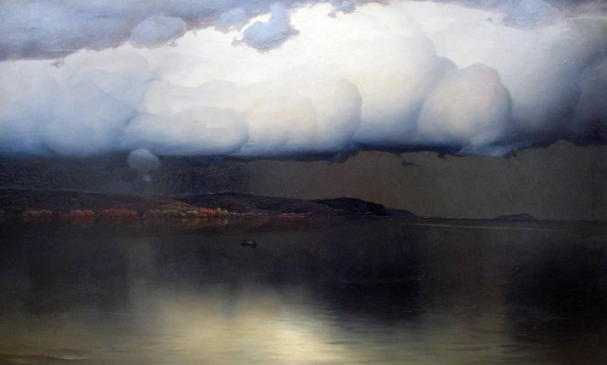 Н. Н. Дубовской. Притихло. 1890. Государственная Третьяковская галерея, Москва