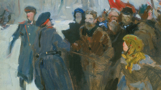 В. Серов. Демонстрация. 1906