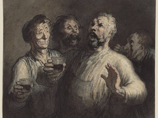Оноре Домье. Выпивохи (Испивающие). 1860