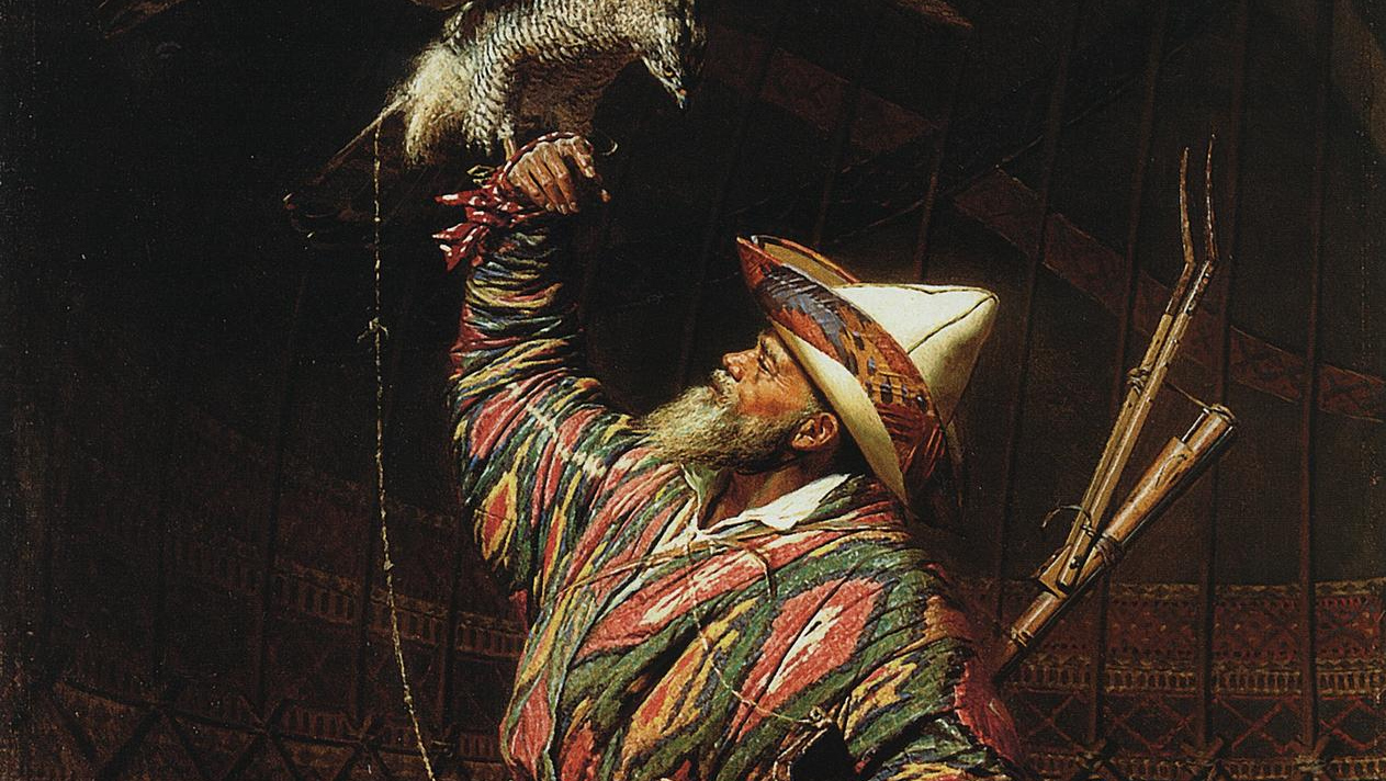 Василий Васильевич Верещагин. Богатый киргизский охотник с соколом. 1871