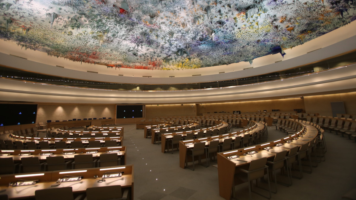 Зал заседаний Совета по правам человека ООН