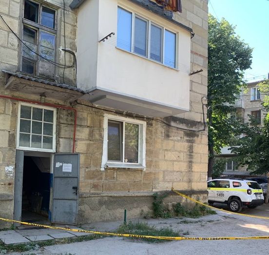 Дом в Кишиневе, где прогремел взрыв 01.07.2022
