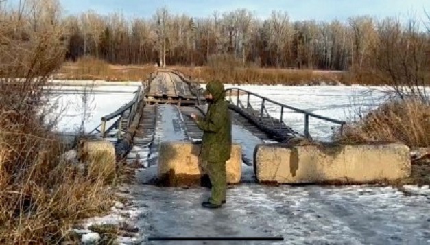 Аварийный мост. Кемеровская область.