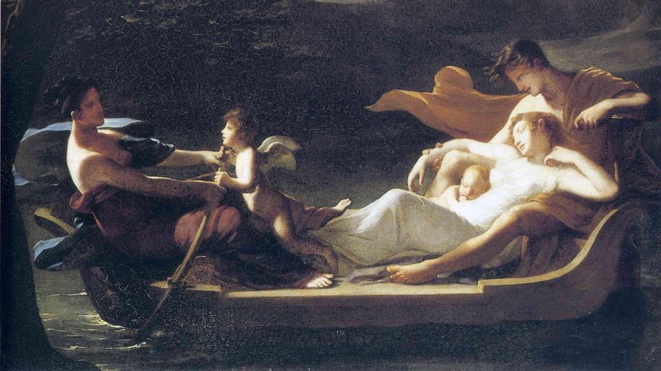 Констанс Майер. Мечта о счастье (фрагмент). 1819