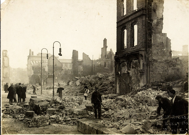 Город Корк во время войны за независимость. 1920 г. Ирландия 