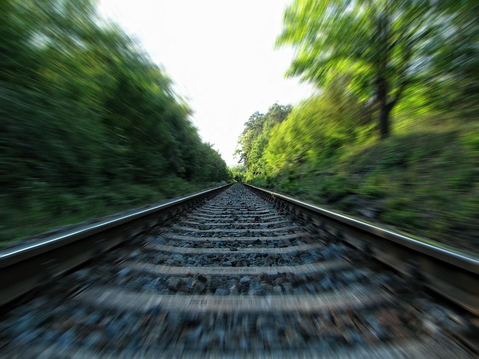 Рельсы, железная дорога, железнодорожные пути