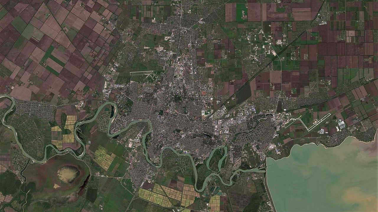 Космический снимок Краснодара