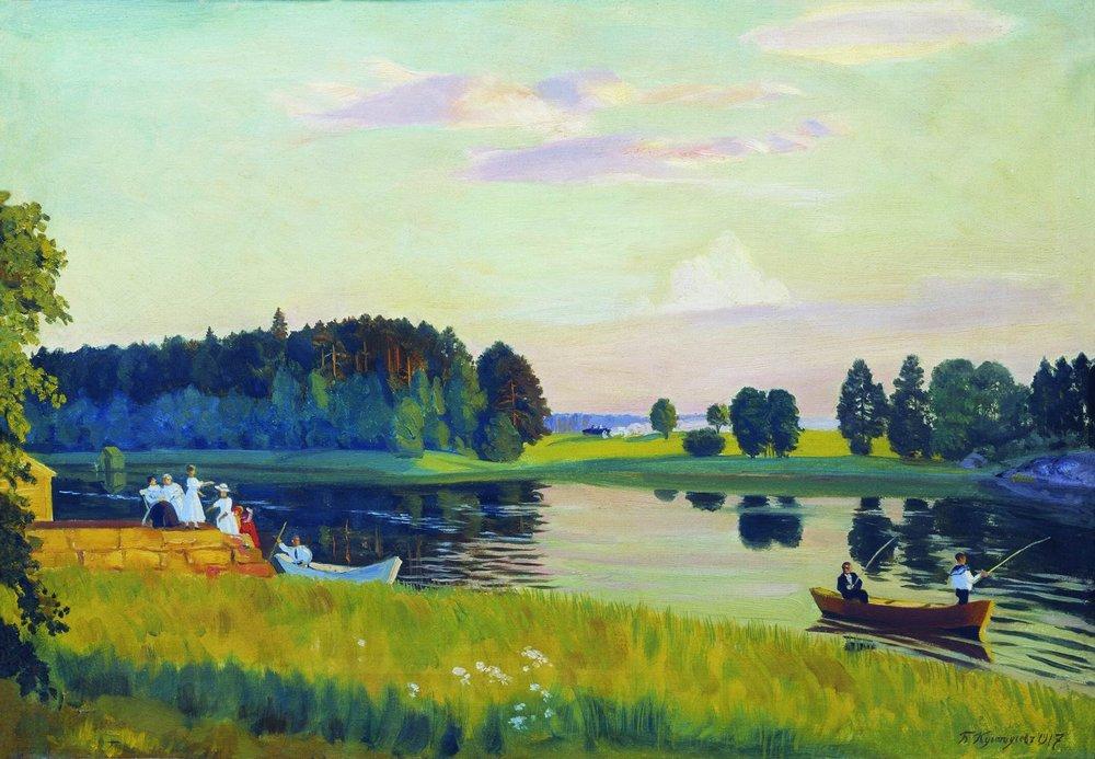 Борис Кустодиев. Конкола (Финляндия). 1917