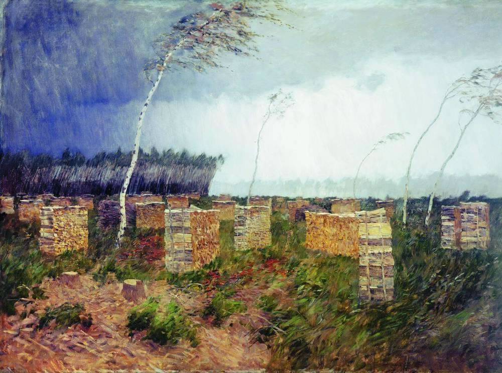 Исаак Ильич Левитан. «Буря. Дождь». 1899 год.