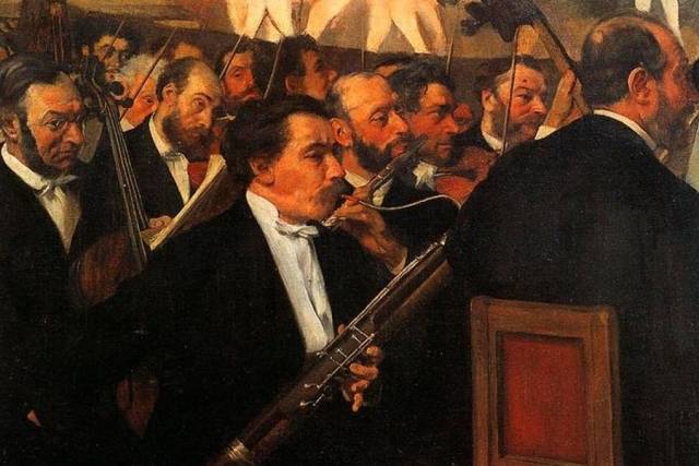 Эдгар Дега. Оркестр. 1868-1869 (фрагмент)