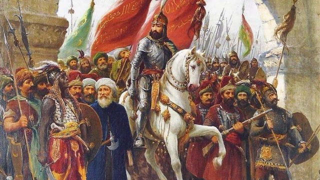 Мехмед Завоеватель входит в Константинополь. Фрагмент картины Фаусто Зонаро.