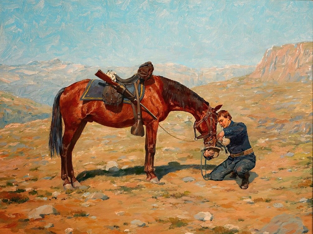Чарльз Шрейвогель. Последняя капля (фрагмент). 1900