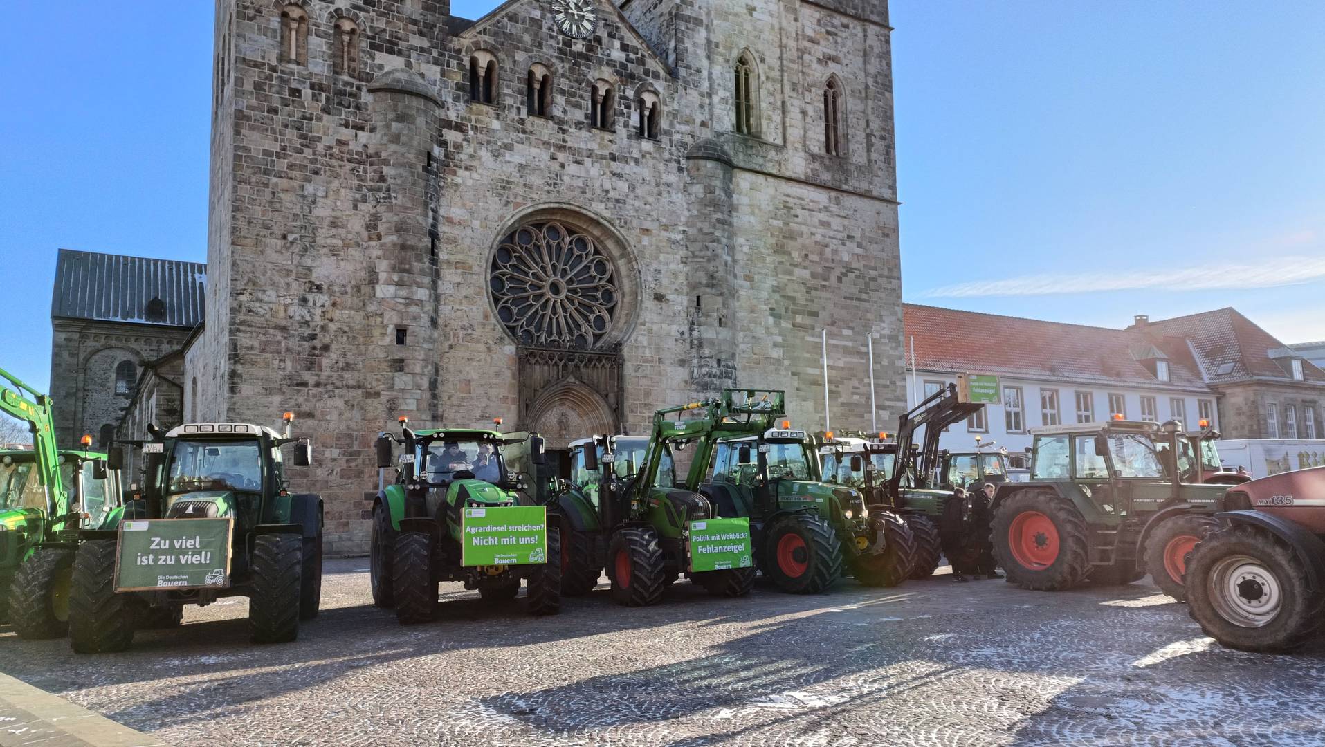 Демонстрация фермеров в Германии