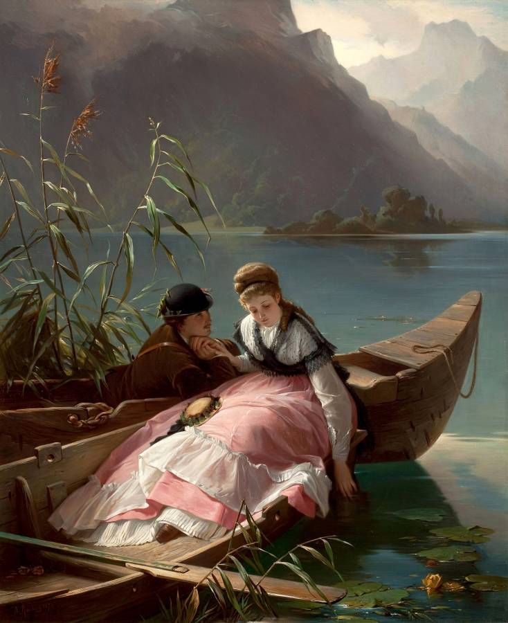 Артур фон Рамберг. Свидание. 1870