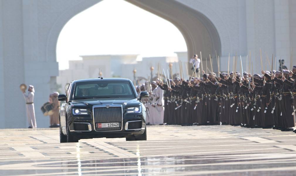 Церемония визита в ОАЭ главы Российского государства.
