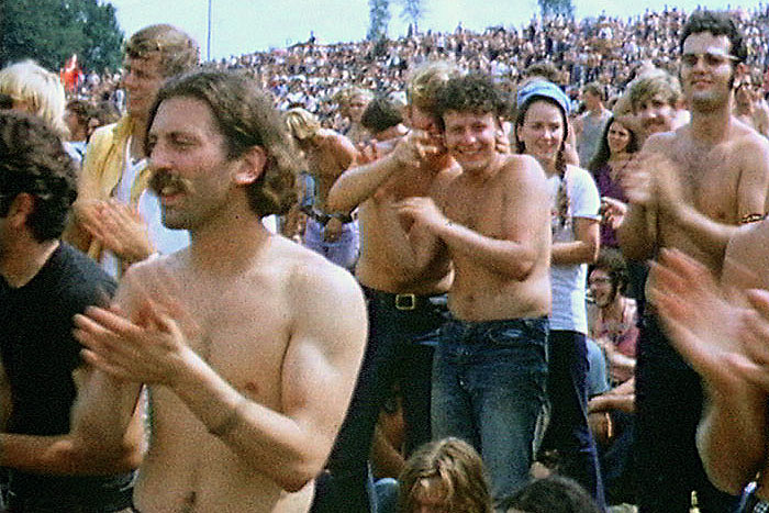 Толпа на фестивале Вудсток. 1969