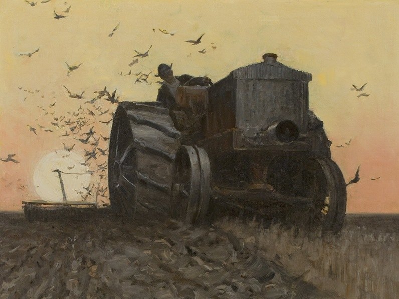 Харви Томас Данн. Весенняя посадка (фрагмент). 1922