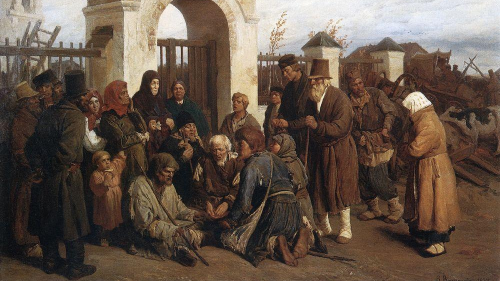 Васнецов Виктор. Нищий певец (паломники). 1873