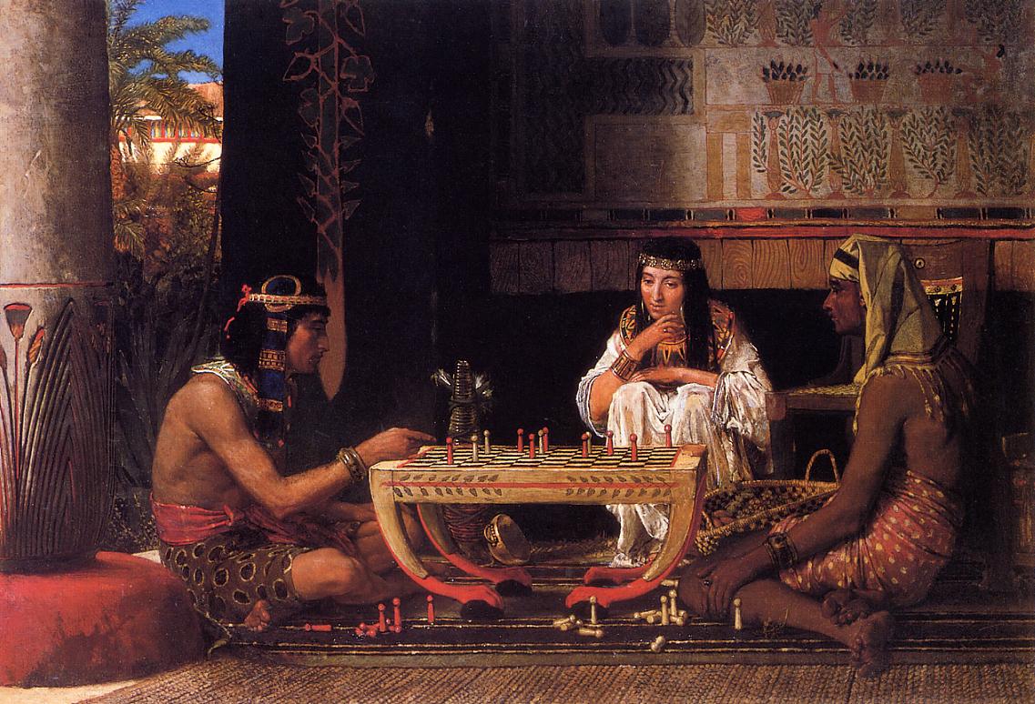 Лоуренс Альма-Тадема. Египетские шахматисты. 1865