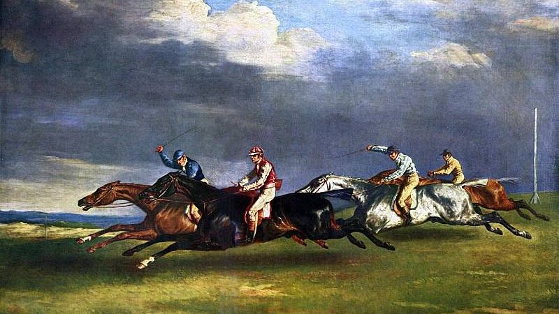 Теодор Жерико. Скачки в Эпсоме. 1821