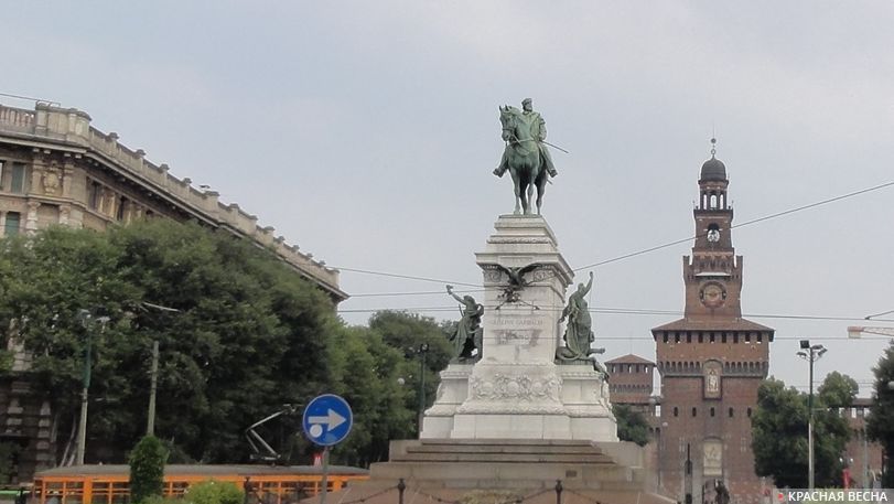 Италия. Памятник Гарибальди