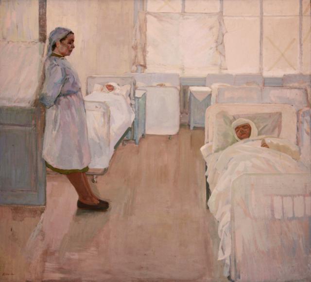В.Кокачев. В госпитале. 1965.