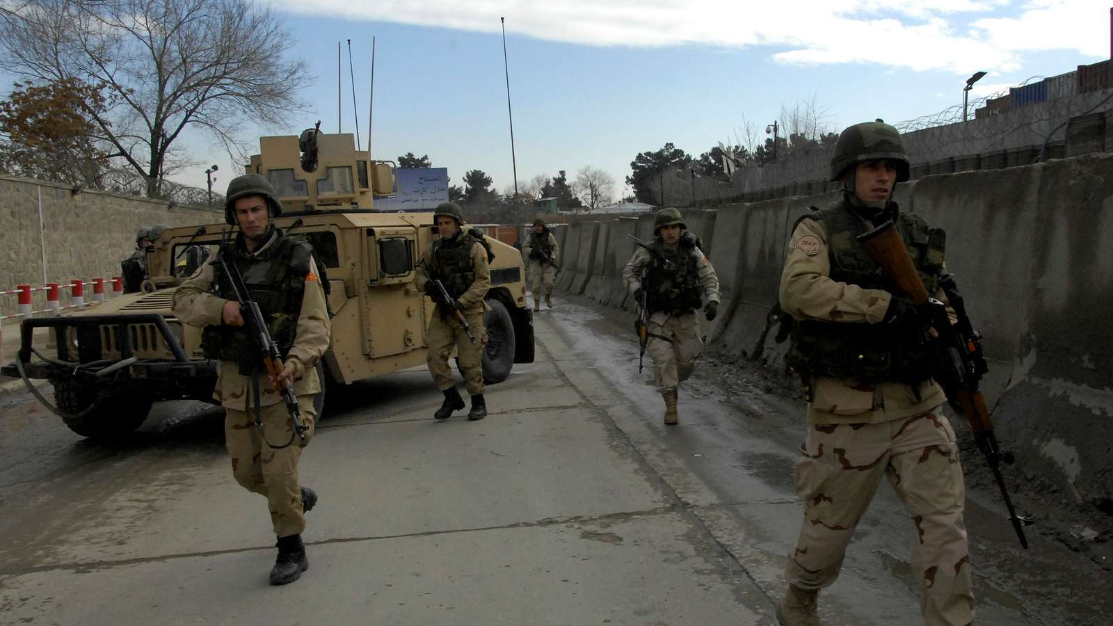 Афганские военные в Кабуле до бегства американцев