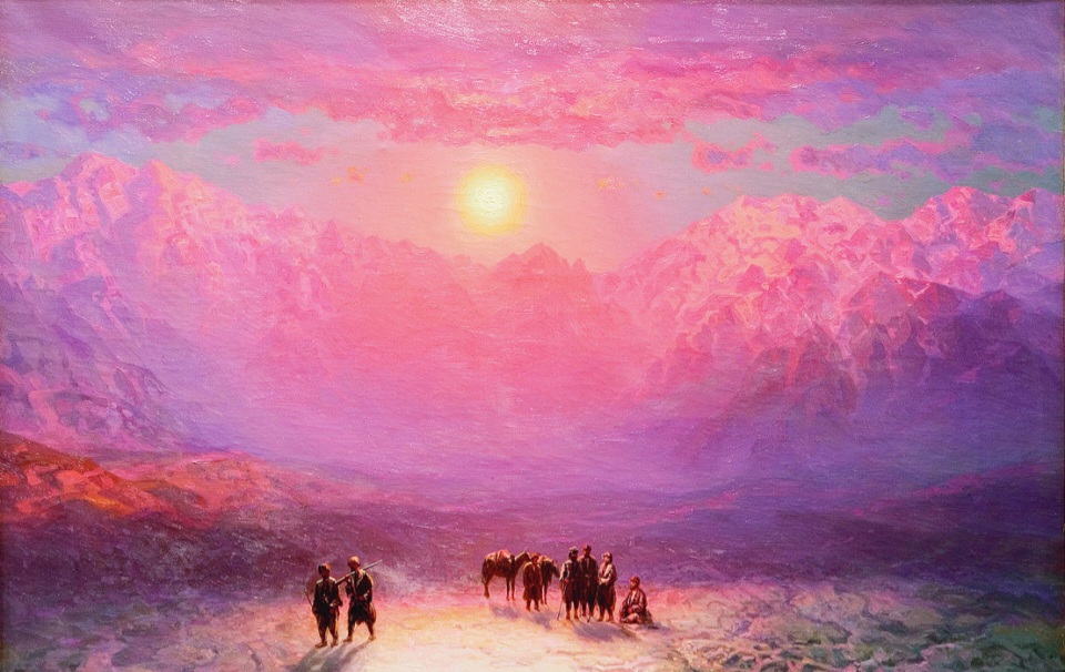 И. Н. Занковский. Ледник (фрагмент). 1880-е