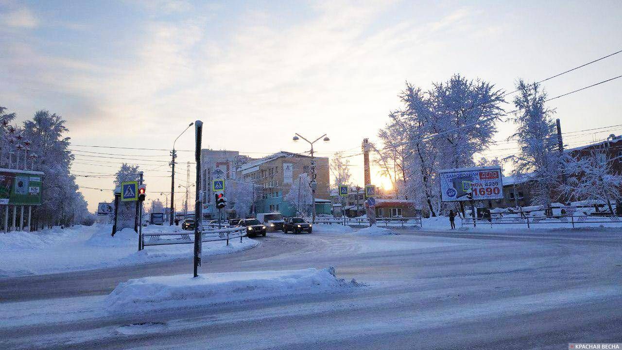 Неотапливаемый Архангельск встречает первый снег