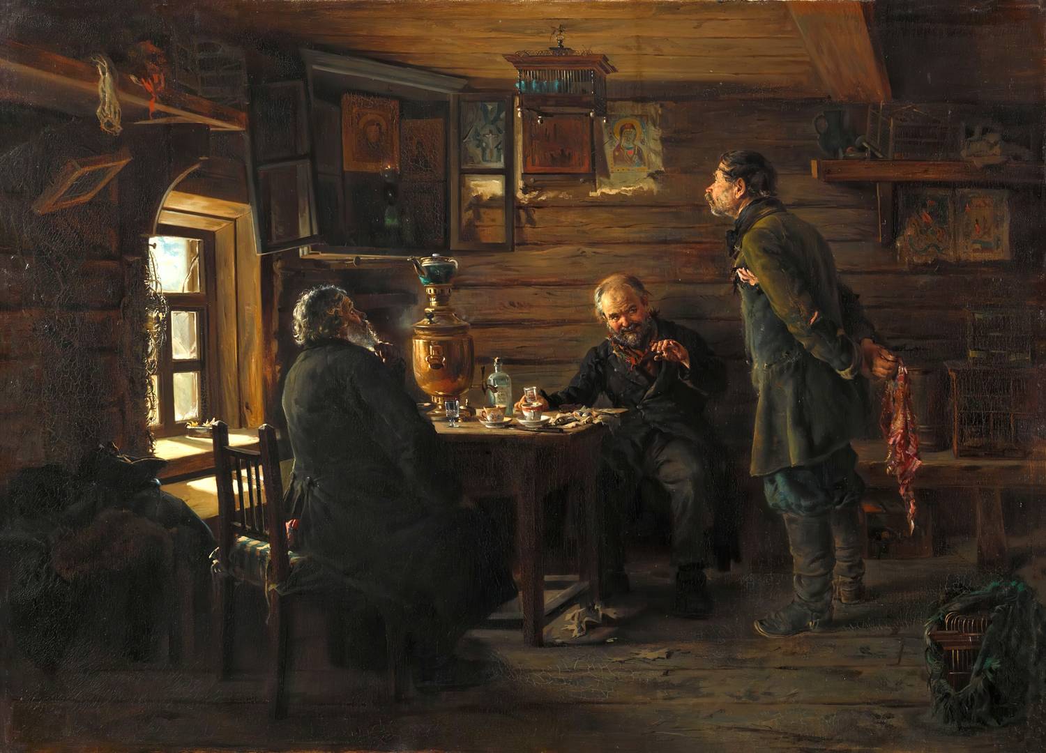 Владимир Маковский. Любители соловьев. 1872-1873